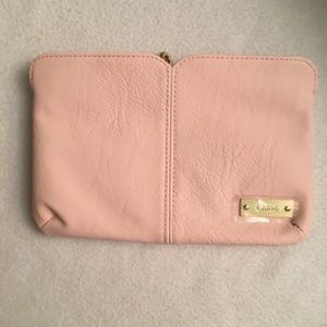 Chloe pink cosmetic bag